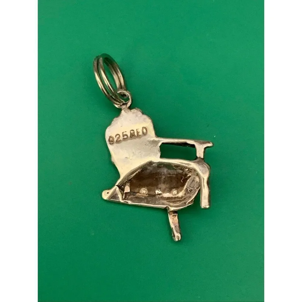 .925 Adirondack Chair Sterling Silver Jewelry Charm #beach #garden